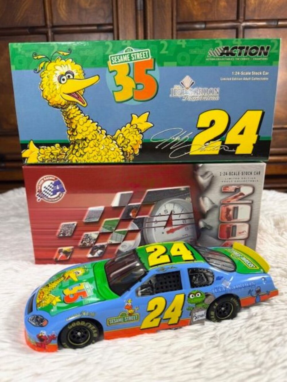 Vintage Jeff Gordon #24 Foundation Sesame Street 2004 Monte Carlo 1:24 Scale Car